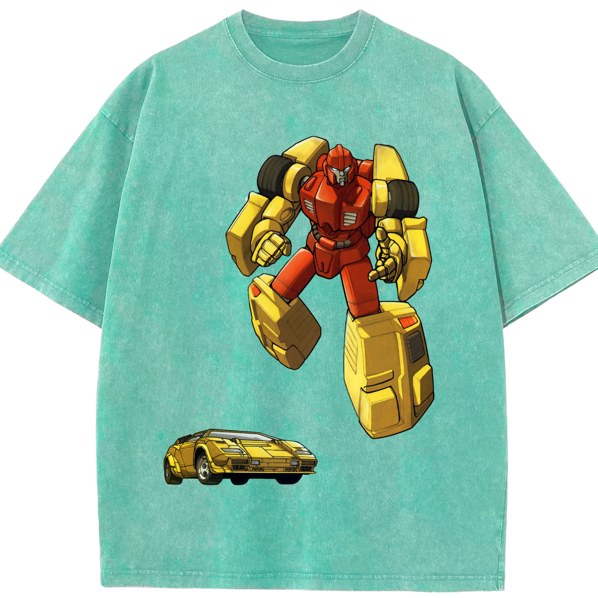 （画像用）  綿100% ヴィンテージ風 半袖Tシャツ（フロントプリント）